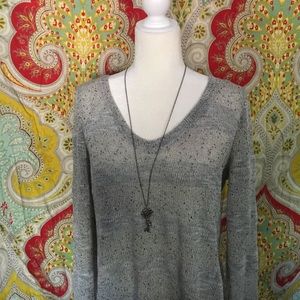 Knit V-Neck Sweater